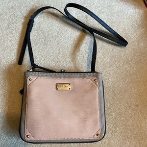 Nine West light pink/ black cross body
